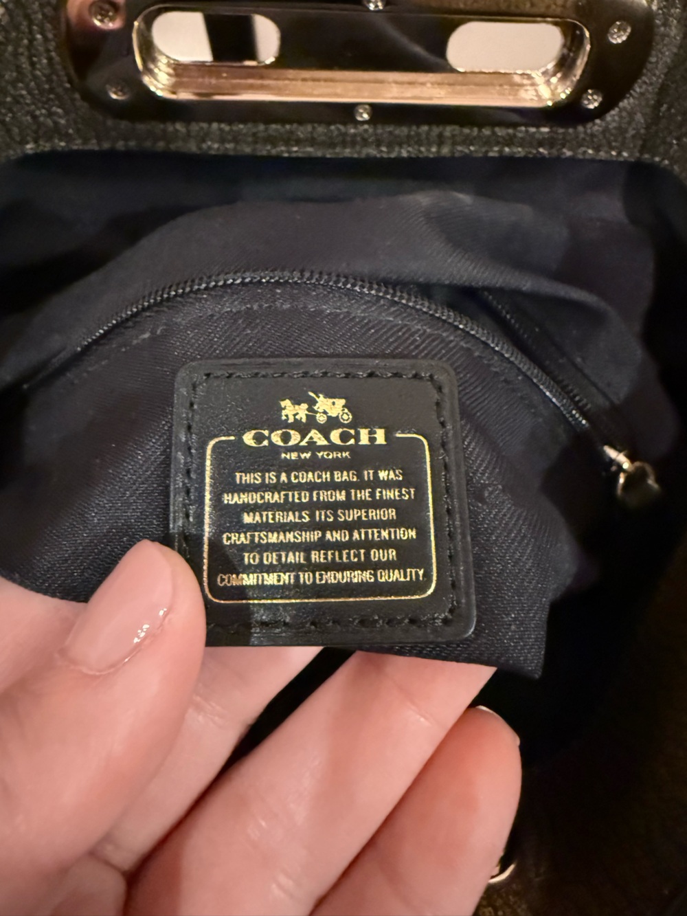 Coach Swagger Metallic Double Turnlock Shoulder Bag / Clutch - Picture 16 of 16